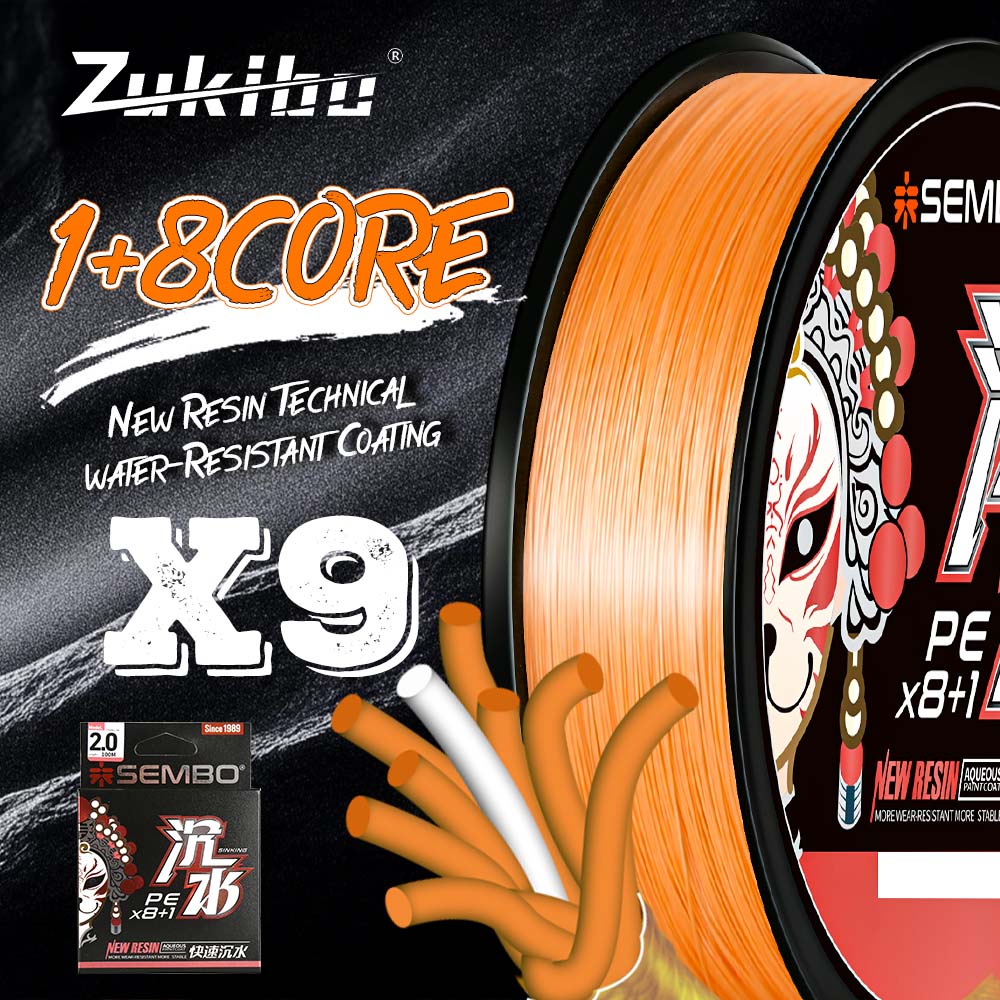 Copolymer Line - ZUKIBO X8 Gevlochten Visdraad 8 Strengen